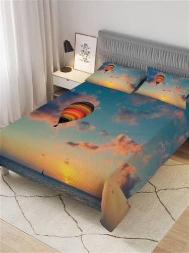 Купить Покрывало Ambesonne стеганое жаккардовое с 2-мя наволочками, Евро 220x235 см по низкой цене