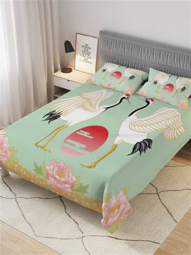 Купить Покрывало Ambesonne стеганое жаккардовое с 2-мя наволочками, 1,5-спальное 160х220 см по низкой цене