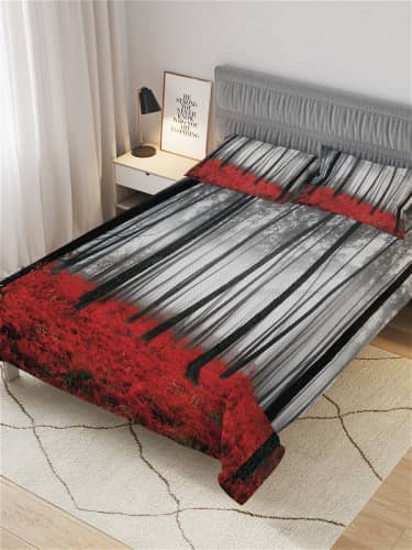 Купить Покрывало Ambesonne стеганое жаккардовое с 2-мя наволочками, Евро 220x235 см по низкой цене