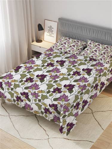 Купить Покрывало Ambesonne стеганое жаккардовое с 2-мя наволочками, Евро 220x235 см по низкой цене