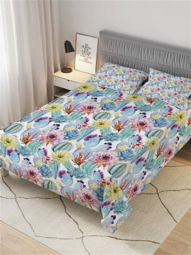 Купить Покрывало Ambesonne стеганое жаккардовое с 2-мя наволочками, Евро 220x235 см по низкой цене