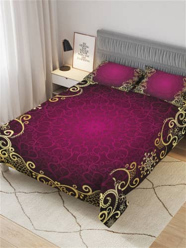 Купить Покрывало Ambesonne стеганое жаккардовое с 2-мя наволочками, Евро 220x235 см по низкой цене