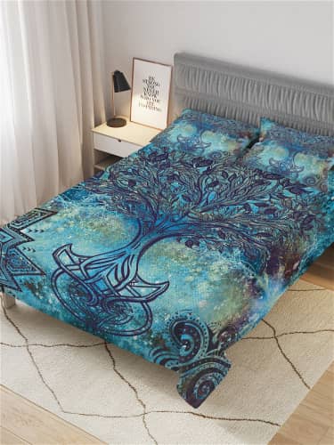 Купить Покрывало Ambesonne стеганое жаккардовое с 2-мя наволочками, Евро 220x235 см по низкой цене