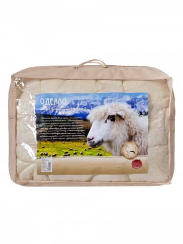 Купить Одеяло ТК Традиция Овечья шерсть 300 гр 200х215 см по низкой цене