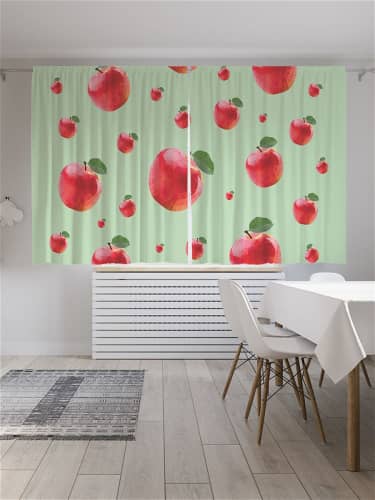 Купить Шторы JoyArty с фотопечатью Кокосовые пальмы из сатена, 290х180 см по низкой цене