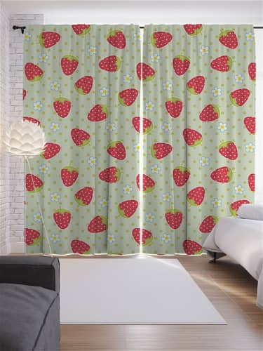 Купить Шторы JoyArty с фотопечатью Гранатовый рай из сатена, 290х265 см по низкой цене