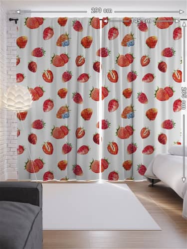 Купить Шторы JoyArty с фотопечатью Кокосовые пальмы из сатена, 290х265 см по низкой цене
