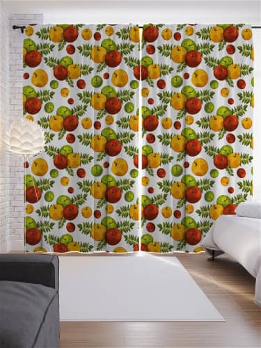 Купить Шторы JoyArty с фотопечатью Кокосовые пальмы из сатена, 290х265 см по низкой цене