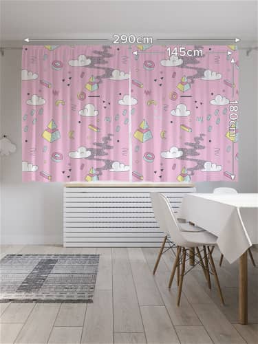 Купить Шторы JoyArty с фотопечатью Красочные брызги из сатена, 290х180 см по низкой цене