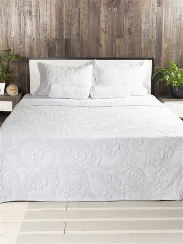 Купить Покрывало Ambesonne "Премиум" с хлопком и двумя наволочками 50х70 см, 2-спальное 220x235 см по низкой цене