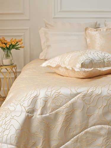 Купить Покрывало La Prima с наволочками Селеста Медовый по низкой цене