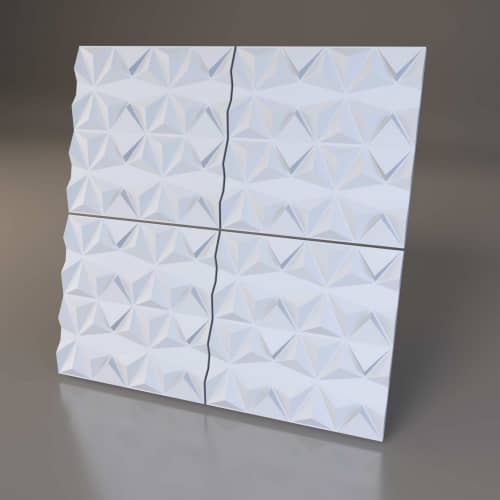 3D панель стеновая Relieffo Delta 061 из пенополиуретана 600x600x30 мм