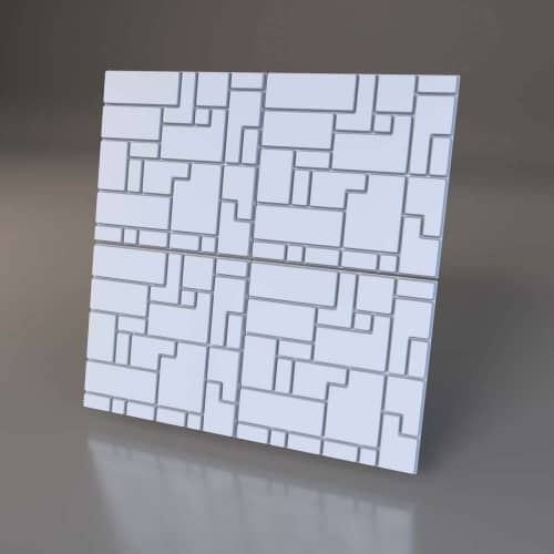 3D панель стеновая Relieffo Complexity 007 из пенополиуретана 600х600х30 мм