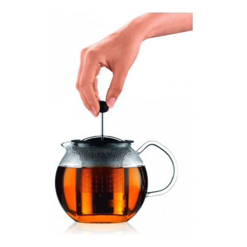 Купить Чайник BODUM Assam заварочный с металлическим прессом, хром, 1,5 л по низкой цене