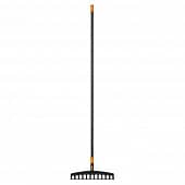 Купить Грабли прямые 12 зубьев Fiskars 135066 с черенком по низкой цене