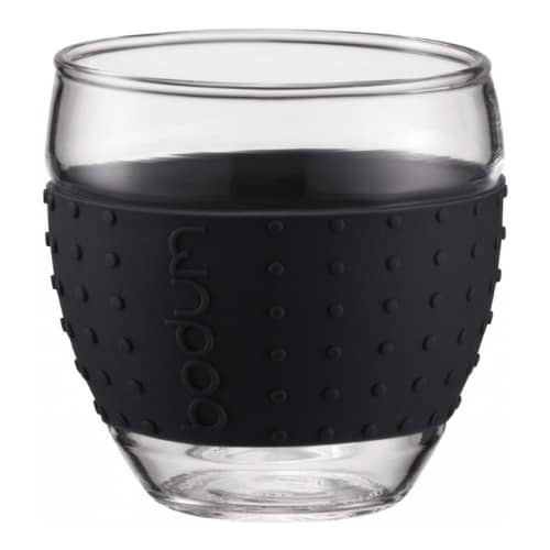 Купить Набор стаканов (2 штуки) BODUM Pavina, 0.1л, цвет черный по низкой цене