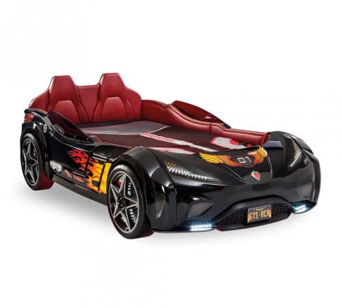 Купить Кровать-машина Cilek Carbed GTS, черная, 100х190 см по низкой цене