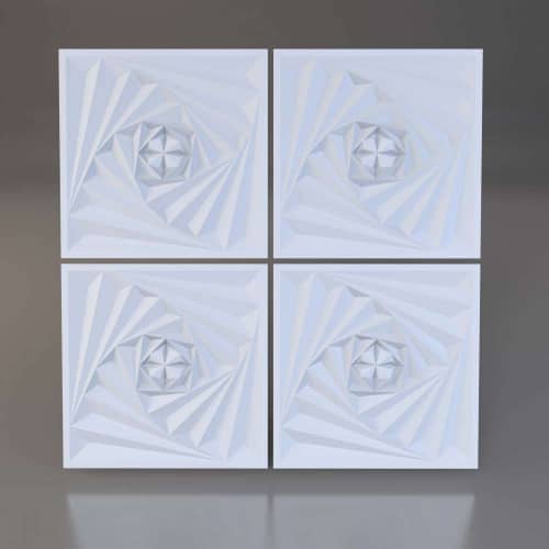 3D панель стеновая Relieffo Illusion 049 из пенополиуретана 600x600x30 мм