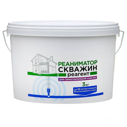 Купить Реагенты для очистки скважин Реаниматор 3 кг по низкой цене