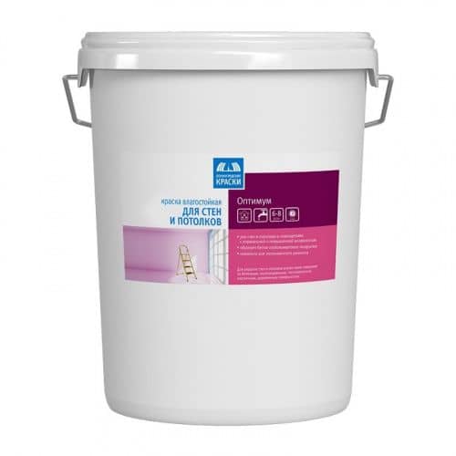 Купить Краска Ленинградские краски Оптимум для стен и потолков в/д 25 кг (16,5 л) по низкой цене