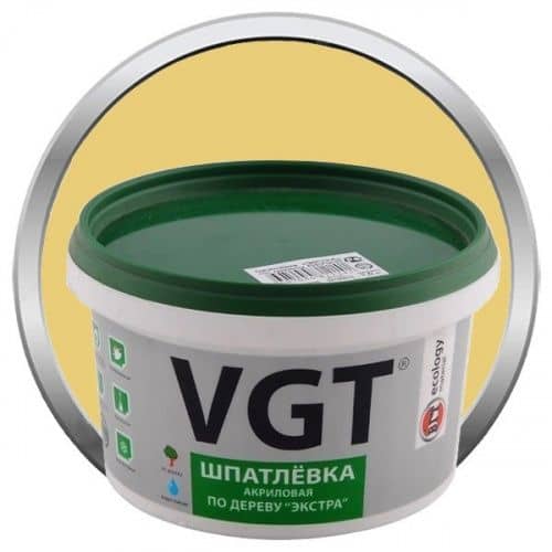 Купить Шпатлевка VGT акриловая по дереву Экстра Сосна 1 кг по низкой цене