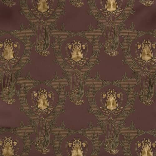 Купить Ткань Galleria Arben Art Nouveau TIFFANY BURGUNDY по низкой цене