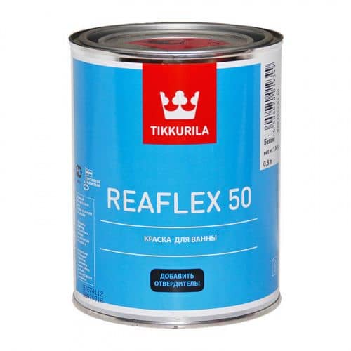 Купить Эмаль Tikkurila Reaflex для ванн белая 0,8 л по низкой цене