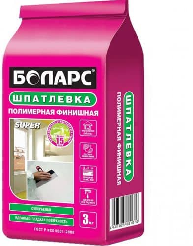Купить Шпатлевка Боларс Super полимерная финишная 3 кг по низкой цене