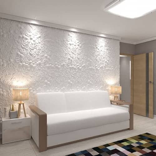 3D панель стеновая Relieffo Orange 028 из пенополиуретана 595x595x30 мм