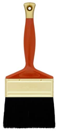 Купить Кисть Варяг плоская, натуральная, черная щетина, 100 мм по низкой цене