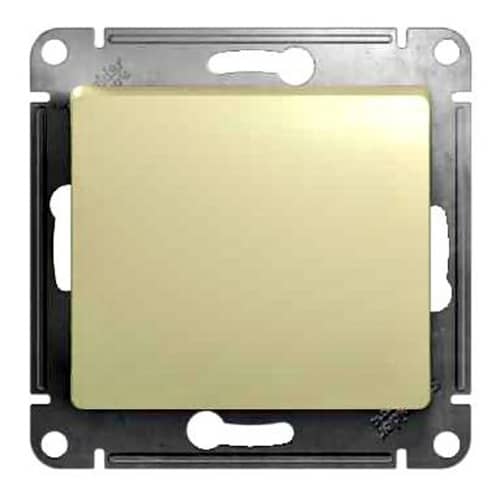 Купить Выключатель одноклавишный Schneider Electric Глосса без рамки бежевый по низкой цене