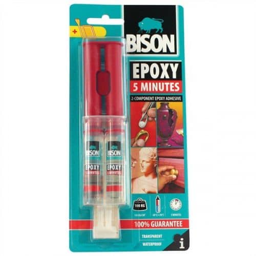 Купить Клей Bison Epoxy 5 Min 6307223 эпоксидный 24 мл по низкой цене
