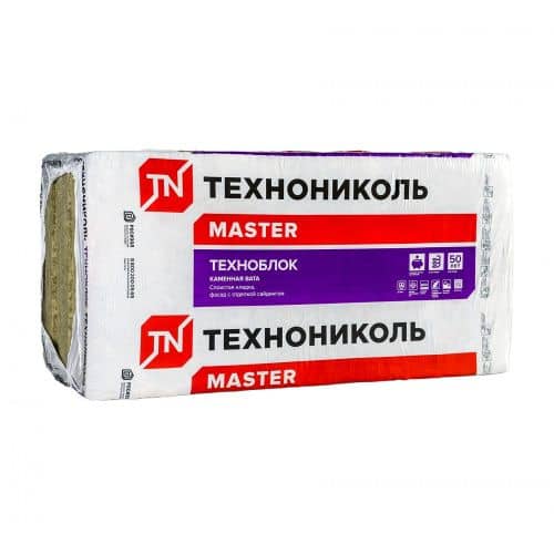 Купить Вата Технониколь Техноблок Стандарт 50х600х1200 мм 5,76 м2, 8 шт по низкой цене
