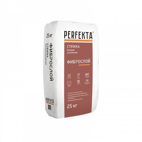 Купить Стяжка Perfekta Фиброслой пола толстослойная 25 кг по низкой цене