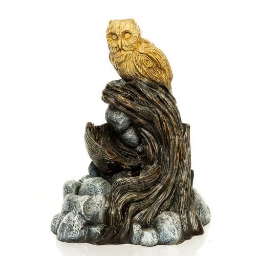 Купить Фонтан садовый сова на камнях по низкой цене