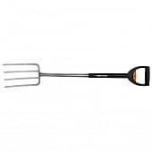 Купить Вилы Fiskars 133320 садовые телескопические по низкой цене