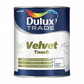 Купить Краска Dulux Trade Velvet Touch BW для стен и потолка, матовая, белая 1 л по низкой цене