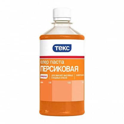 Купить Колер ТЕКС для краски, универсальный, персиковый 0,5 л по низкой цене