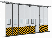Купить Промышленные складные ворота DoorHan с нижней направляющей серии IFG-LG по низкой цене