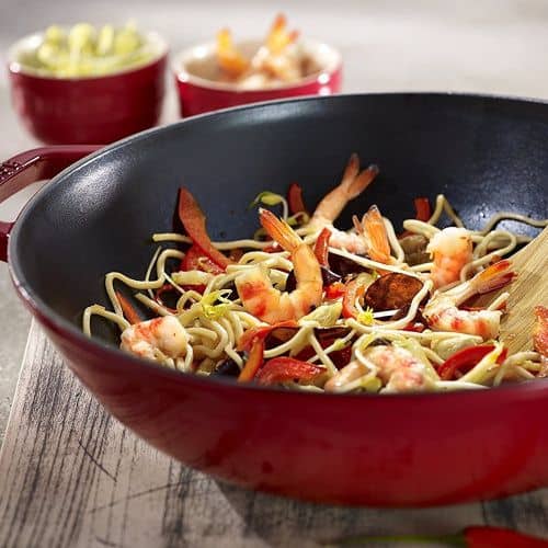 Купить Вок STAUB с крышкой, диаметр 37 см по низкой цене