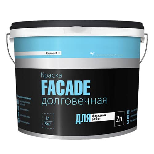 Купить Краска фасадная Element SE Facade белая акриловая 2 л по низкой цене