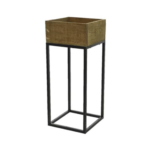 Купить Кашпо напольное c подставкой 22х22х54 см по низкой цене