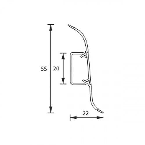 Деревянный, металлический, пластиковый напольный плинтус.