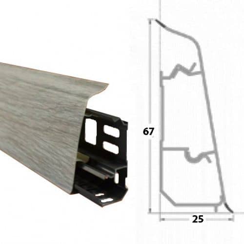 Деревянный, металлический, пластиковый напольный плинтус.