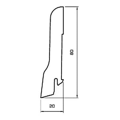 Деревянный, металлический, пластиковый напольный плинтус.
