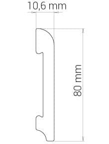 Деревянный, металлический, пластиковый напольный плинтус.