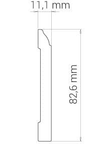 Деревянный, металлический, пластиковый напольный плинтус.