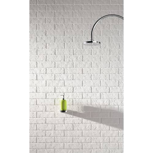 Купить Плитка настенная Кирпич белый All in white 7,8х23,7 см по низкой цене