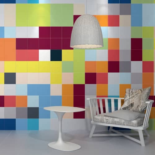 Купить Плитка настенная Калейдоскоп белая 20х20 см по низкой цене