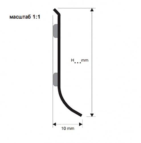 Деревянный, металлический, пластиковый напольный плинтус.